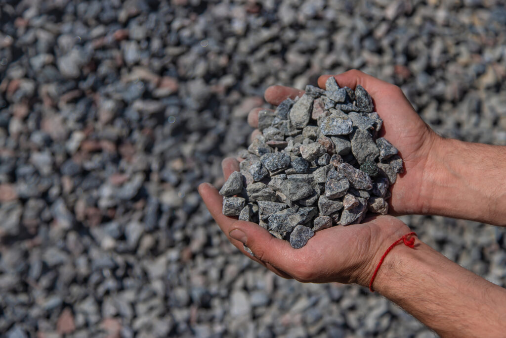 Crushed rock